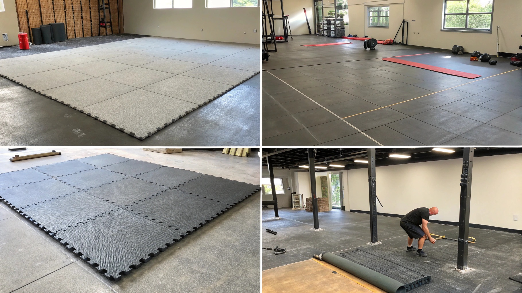 Comparison of Gym Flooring Installation Methods