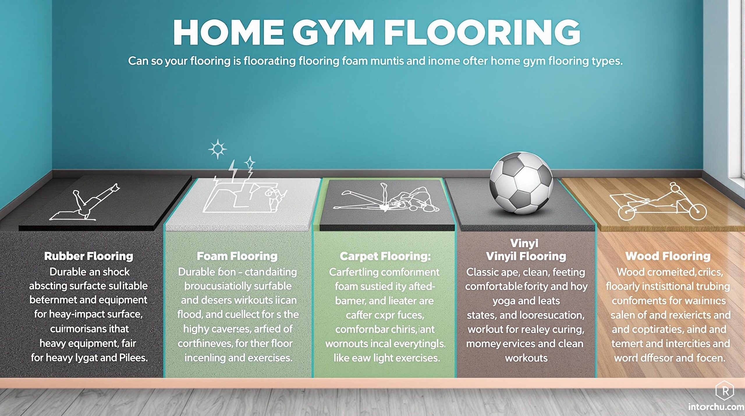 Types of Home Gym Flooring