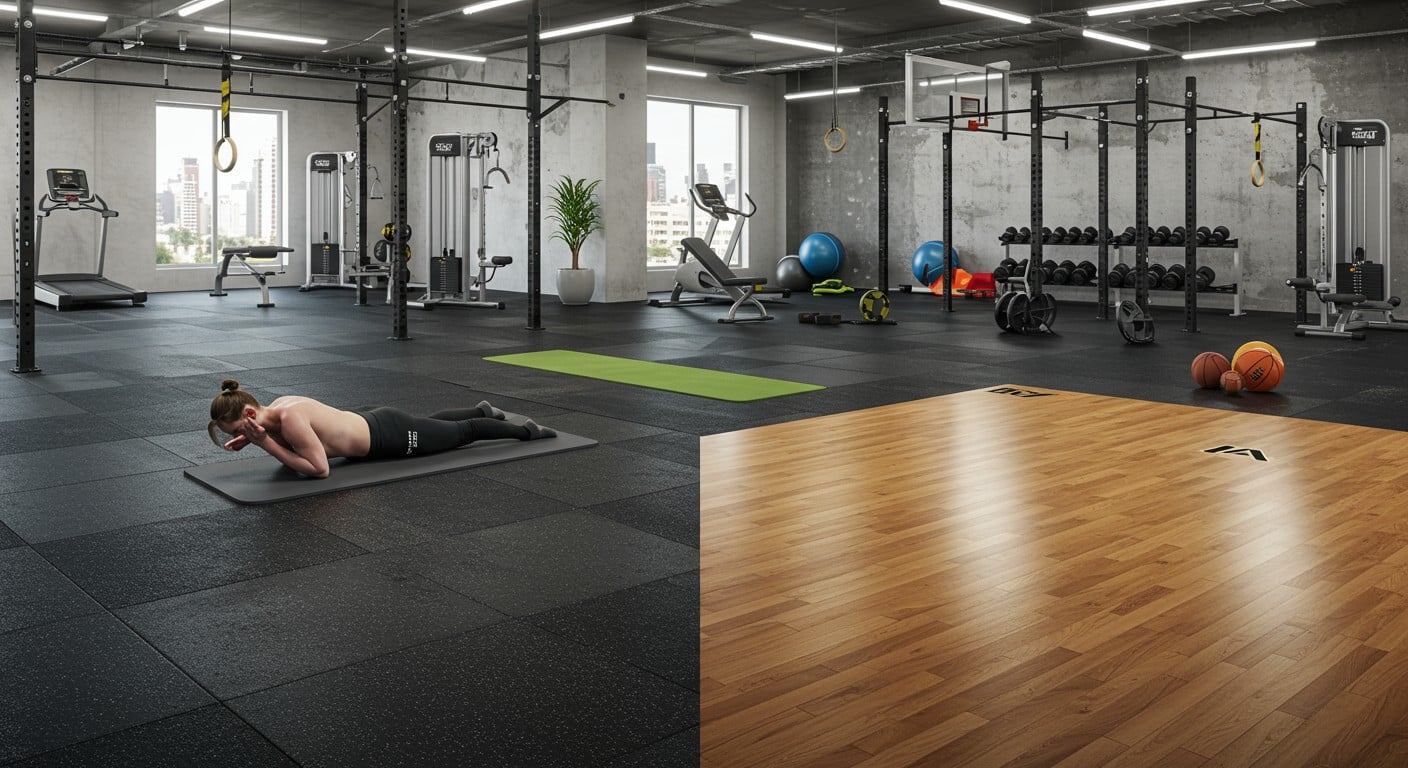 best type of flooring for a gym