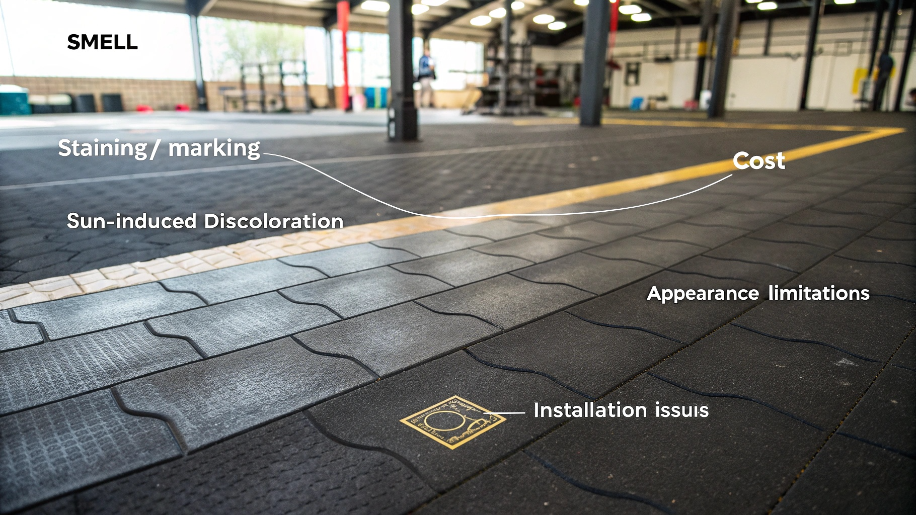 rubber flooring drawbacks