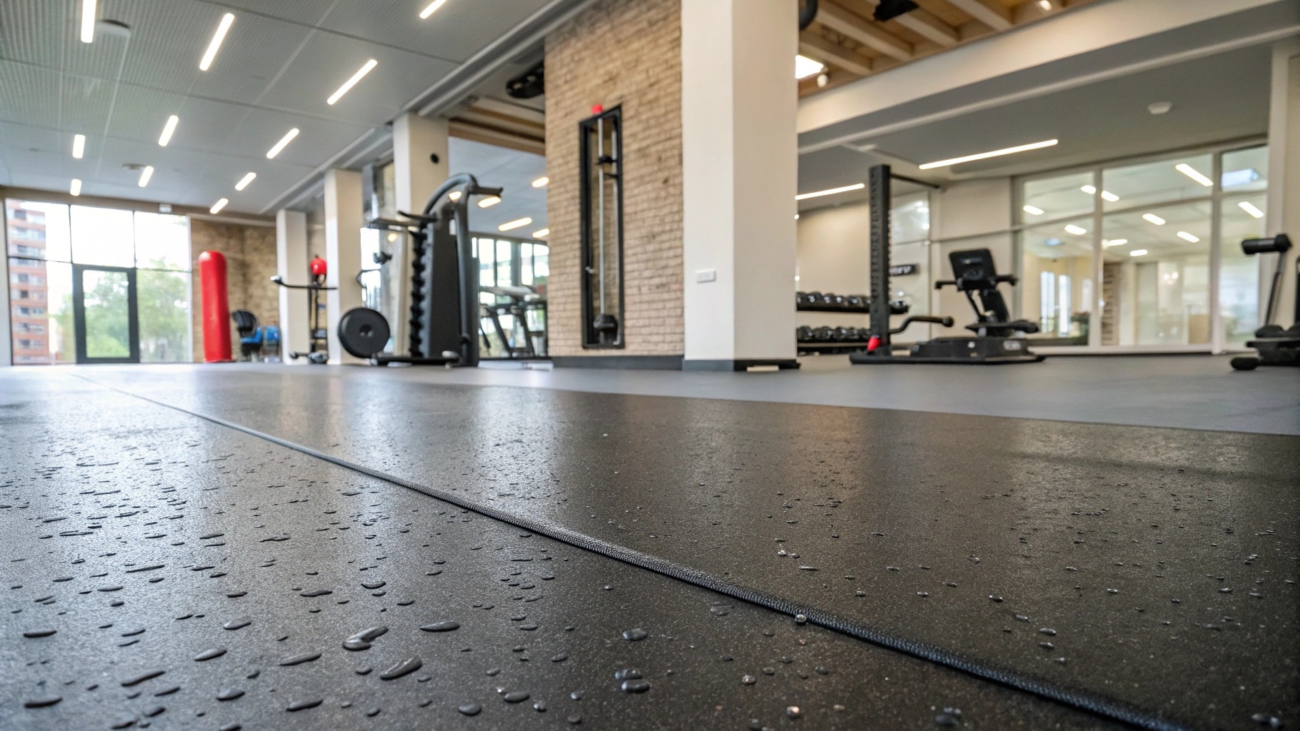 maintaining rubber flooring