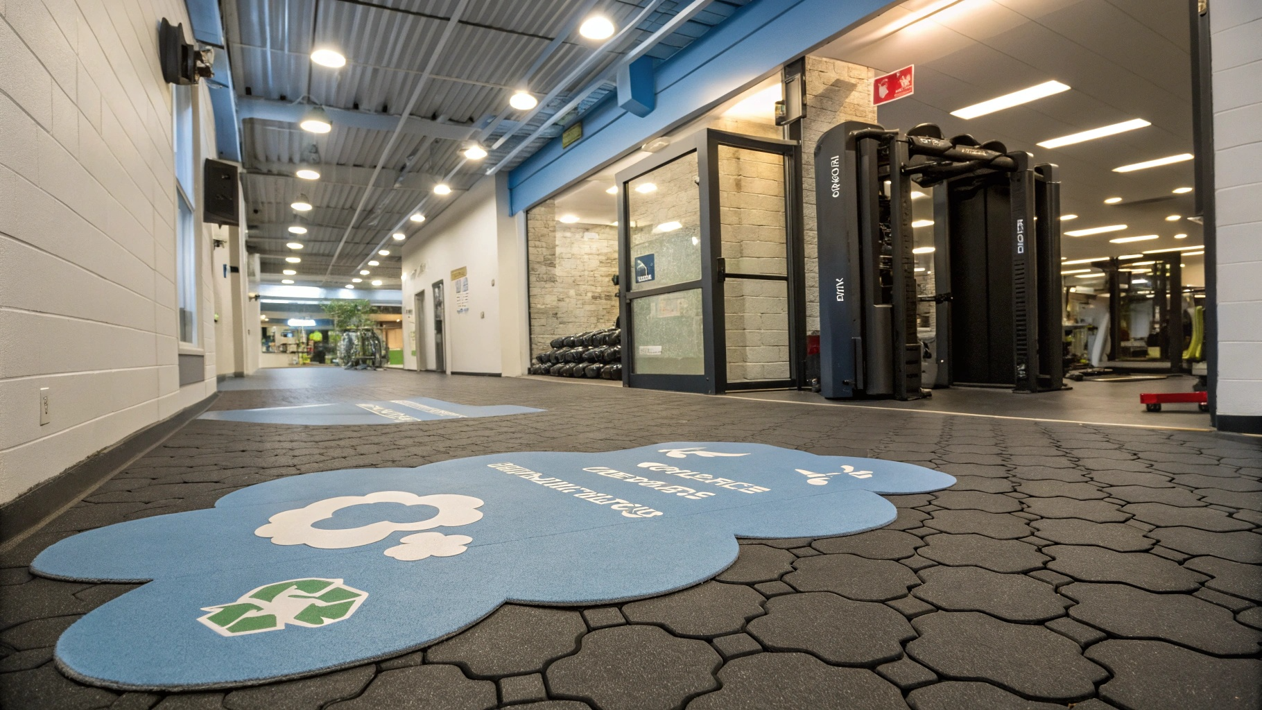 shock-absorbing flooring