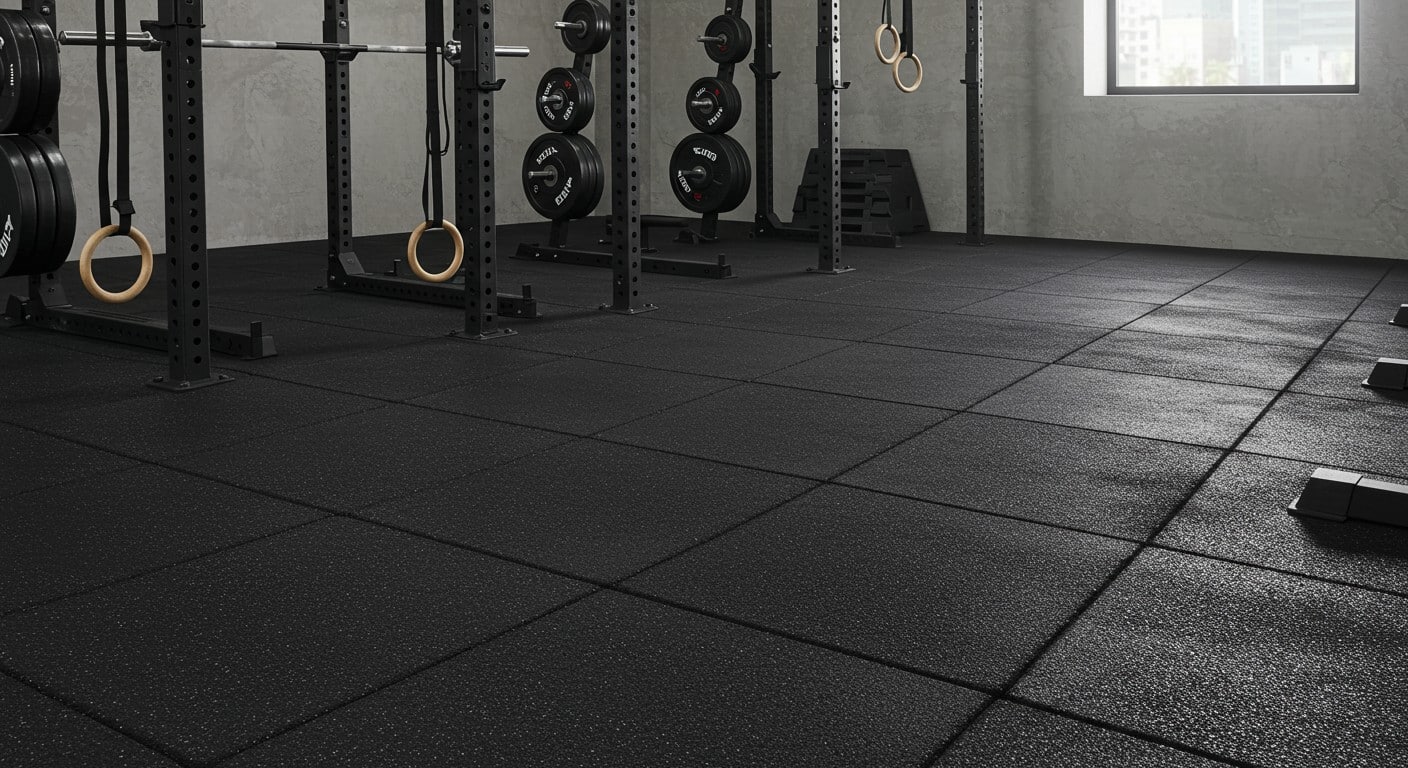 thick rubber flooring