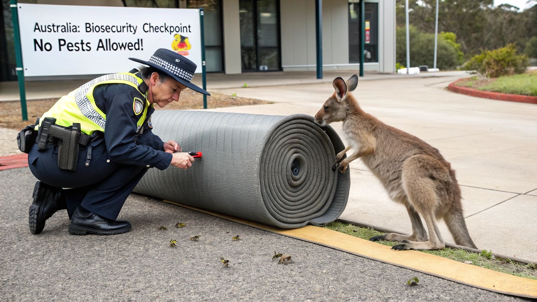 ![Australian biosecurity officer inspects BYFIT gym flooring roll, ensuring compliance with import regulations.](#https://byfitgear.com/blog/australian-biosecurity-requirements-for-imported-gym-rubber-flooring)